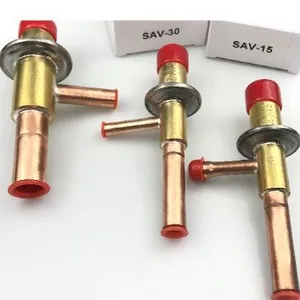 SAV-05 Modèle Pièces De Réfrigération Compresseur En Laiton Cuivre Soudé Soupape de Dérivation