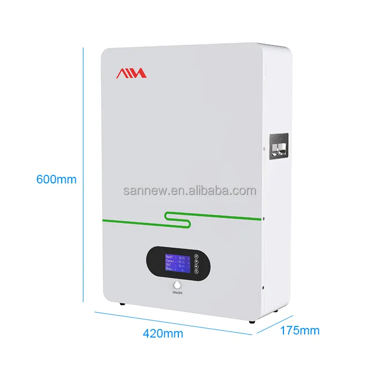 Sunnew 51.2V 100ah Batterijcel Rs 485/Rs232 Kan En Geeft Één Sleutel Weer Om De Batterijstatus Te Controleren