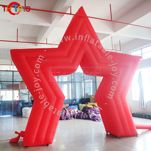 Arche rouge gonflable géante extérieure en nylon 5m en forme d'étoile - Product Image 4