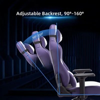 Fauteuil de Gaming Moderne en Cuir PU Personnalisé, Pivotant 4D, avec Coussin Lombaire Rafraîchissant – Confortable, Réglable, avec Vérin à Gaz à 3 Positions, Garantie 24 Mois