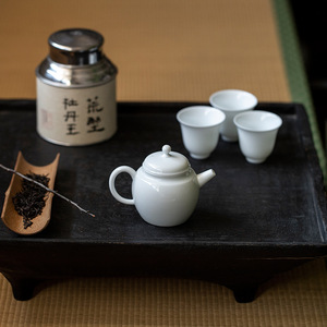 Sweet White Porcelain Miniature Teapot With Lid Round Shape Ceramic <b>Tea</b> Infuser For Kung Fu <b>Tea</b> <b>Set</b> - Product Image 4
