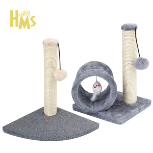Natural sisal Beige Gray cheap Climbing frame Wood Condo Furniture Tower Cat tree tower cat wall scratching post