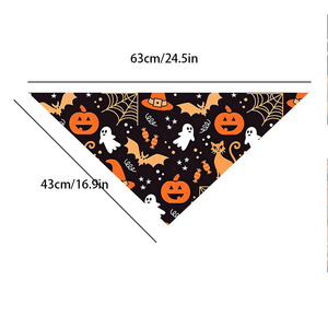 Yisi Halloween Pet Bib Triangular Scarf Drool Bib For Cats Dogs Party Fall - Product Image 3