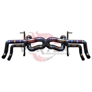 ท่อไอเสียไทเทเนียมสำหรับรถ lambortex Huracan ท่อแคตเทอร์ LP610-4สีฟ้า - Product Image 1