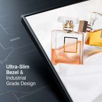 Écran d'affichage numérique carré d'intérieur Zhsunyco avec support SDK et OEM, CMS intégré, garantie 1 an, écran LCD pour l'art
