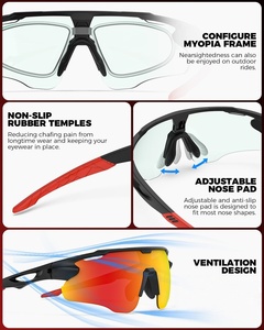 <b>Polarized</b> Sports <b>Sunglasses</b> Blue/Black/White Shades <b>Men</b> Women's Running Cycling Fishing Golf Driving Sun Glasses - Product Image 5