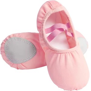 Zapatillas de Ballet para Mujer, Zapatillas de Danza de Lona para Niñas, Suela Partida, Zapatos de Gimnasia, Yoga y Danza, Zapatos de Bailarina para Niños y Adultos - Product Image 3