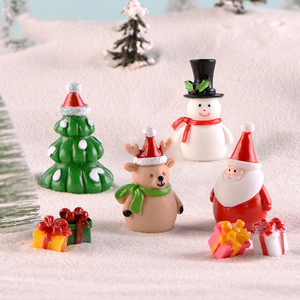 Figuras Miniatura Navideñas en Oferta, Adornos Decorativos para el Hogar, Pequeños Accesorios de Resina para Jardín y Paisajismo Navideño - Product Image 3