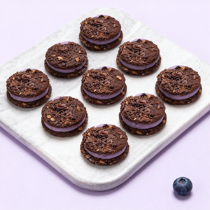 Bouchées croustillantes au <span class=keywords><strong>chocolat</strong></span> et au yaourt aux myrtilles, collation premium fourrée, idéale pour offrir - Product Image 2