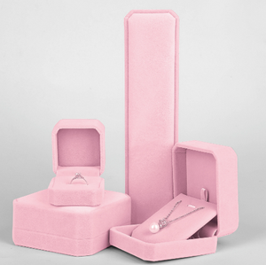Custom Luxury Velvet Jewelry Ring Gift Box Packaging Travel <b>Case</b> Velvet <b>Earrings</b> Pendant Jewelry Boxes - Product Image 5