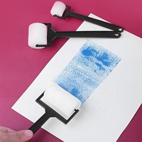 Barato DIY niños herramientas de pintura esponjas espuma pincel de plástico esponja rodillo pincel de pintura
