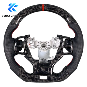 Volante de fibra de carbono con LED para Lexus GS350, GX470, ES350, RCF, IS250, IS350, IS 350, 400, F Sport, <span class=keywords><strong>UX250h</strong></span>, 2013, 2014, 2015, 2016, 2017 - Product Image 3