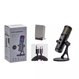USB-c RGB con cable <span class=keywords><strong>Stream</strong></span> grabación Estudio de escritorio Podcast ordenador condensador micrófono Kit completo equipo de estudio de grabación - Product Image 1