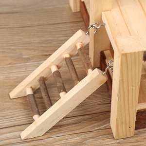 <span class=keywords><strong>Cage</strong></span> pour animaux de compagnie en bois de pin naturel non toxique, résistante aux morsures, solide, pour petits animaux, cochons d'Inde, souris - Product Image 6