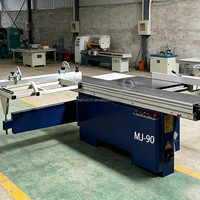 Scie à panneaux pour meubles en bois, scie à table verticale automatique à glissière, machine de découpe portable réglable à 45/90 degrés