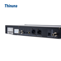 Système de microphone sans fil professionnel Thinuna UR-200 UHF à double canal, micro-cravate et micro-casque portables longue portée pour fabricants