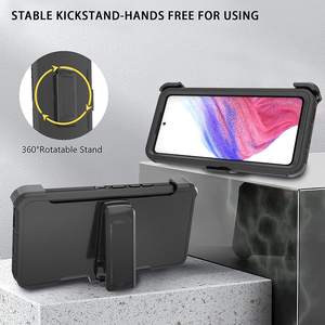 Funda Holster Pro Rugged Belt Clip para teléfono móvil para <span class=keywords><strong>Samsung</strong></span> <span class=keywords><strong>Galaxy</strong></span> A07 A17 <span class=keywords><strong>5G</strong></span> Heavy Duty Defender PC contraportada - Product Image 4