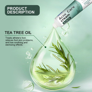 Huile d'arbre à thé crème anti-démangeaisons hydratante éclaircissante blanchissante sérum anti-acné visage éclaircissant - Product Image 2