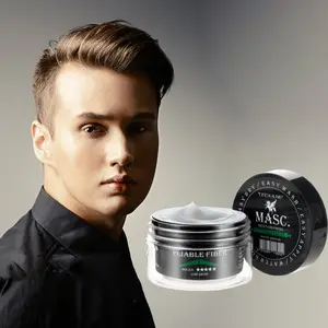 MASC沙龙专业男士头发柔韧纤维有机强力保持头发造型蜡男士头发护理和造型