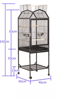 Matériau en fer fin maison forte oiseau extérieur cage à perroquet maison d'oiseau en acier inoxydable cage à oiseaux cage pour animaux de compagnie résistant à la rouille