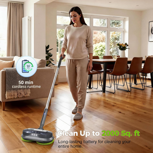 Cordless <strong>Electric</strong> <strong>Mop</strong> with Spray Water Detachable Water Tank Lightweight <strong>Electric</strong> Spin <strong>Mop</strong> with LED Lights - Product Image 4