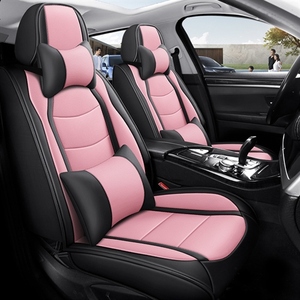 Fundas de Asiento de Coche de Cuero Estilo Deportivo y de Lujo, Protectoras para el Interior, Accesorio Delantero Compatible - Product Image 1