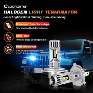 Faro LED Universal para Coche LUXFIGHTER de Nuevo Estilo H1 H4 H7 H11 Sistema de Iluminación Automotriz Bombilla de Faro LED 9006 9005 - Product Image 3