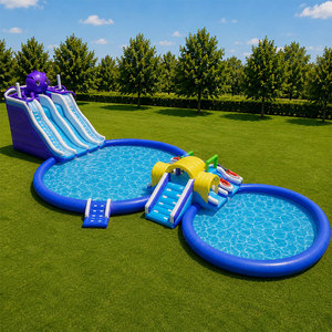 Parc aquatique gonflable mobile d'été pour enfants, toboggan aquatique gonflable, piscine gonflable pour jeux - Product Image 1