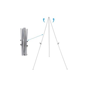 Lisi Xách Tay Bạc Kim Loại Tripod Nghệ Thuật Giá Vẽ Đứng Bàn Cho Bức Tranh Dấu Hiệu Cho Dấu Hiệu Đám Cưới - Product Image 4