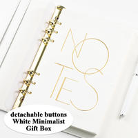Coffret Cadeau Carnet à Feuillets Mobiles en PU, Stylo Thermos et Bouteille d'Eau en Acier Inoxydable, Personnalisable avec Logo et Couleur pour Promotion d'Entreprise