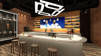 Meubles de Restaurant d'hôtel de luxe, Design de Bar de Pub, comptoir de Bar de Sport, Design d'intérieur