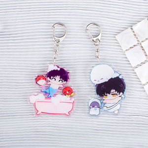 Portachiavi 98 stili <span class=keywords><strong>Anime</strong></span> portachiavi cartone animato portachiavi amore e Deepspace Xavier Zayne Rafayel Sylus Caleb <span class=keywords><strong>Anime</strong></span> portachiavi in acrilico - Product Image 6