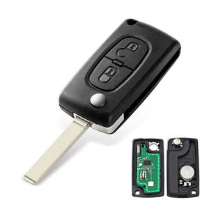 Clé de voiture à distance à <span class=keywords><strong>2</strong></span> boutons 433 MHz avec puce électronique ID46 PCF7961 pour Peugeot 207 307 308 407 - Product Image 1