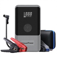 tuoyue OEM&ODM 4-IN-1 Portable 12V Lithium Battery Booster Jump Starter 6000mAh Power Bank Kompresor Udara Pompa Udara untuk Truk