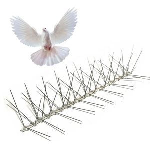 Piques <span class=keywords><strong>anti</strong></span>-oiseaux en acier inoxydable avec base en plastique écologique personnalisée, dissuasives contre les <span class=keywords><strong>pigeons</strong></span> - Product Image 1
