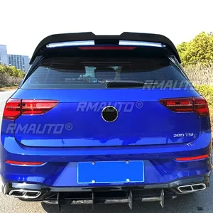 Pour VW Golf MK8 2020-2023 Kit carrosserie Aileron de toit arrière Noir brillant Style sportif Aileron de toit arrière Accessoires de voiture - Product Image 6