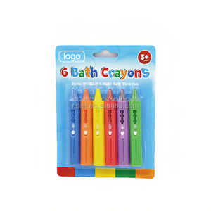 Crayons de bain soyeux lavables OEM personnalisés pour enfants, ensemble de stylos de coloriage pour carrelage, vente en gros, non toxiques et sûrs - Product Image 3