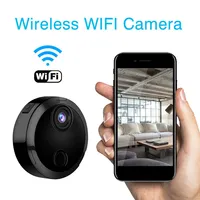 Mini caméra sans fil Full-HD 1080P avec batterie intégrée, surveillance WiFi, vision nocturne, détection de mouvement, micro caméra pour la maison et le bureau