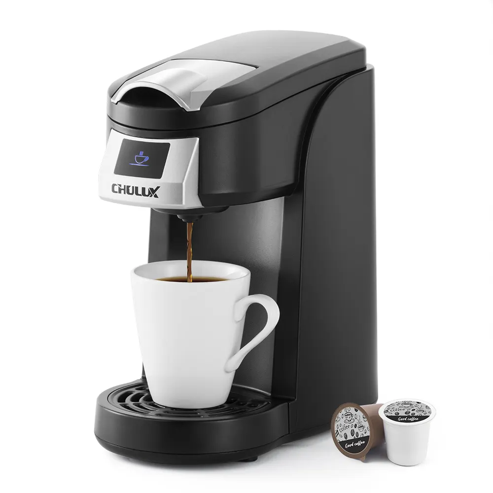 Macchina da caffè elettrica Chulux 2-in-1 K-CUP macchina da caffè macchina da caffè a tazza singola di alta qualità