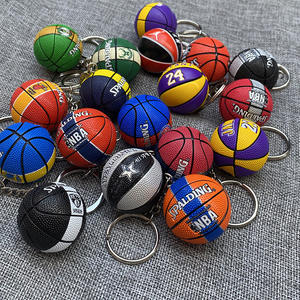 Porte-clés modèle artisanal en PVC, objet de collection de basketball avec logos <span class=keywords><strong>NBA</strong></span>, Spurs, Curry, et motifs Kobe, James, pour la chanson de l'alphabet - Product Image 1