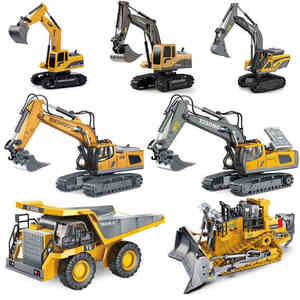 2.4ghz 1/20 Scale Excavator <b>Model</b> Rc Tump <b>Car</b> Metal Die Casting Construction Engineering Rc Trucks and Trailer <b>Toy</b> - Product Image 1
