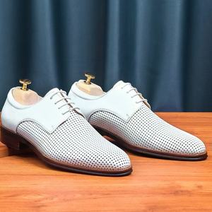 Bottes de pluie et de neige à lacets pour hommes, collection automne 2026, motif léopard, en cuir véritable, style décontracté et habillé, effet pieds nus - Product Image 3