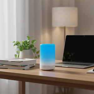 Mini difusor ultrasónico de aceites esenciales Cjgr, humidificador de niebla fría con luces Led de 7 colores para oficina, hogar, mesa, portátil - Product Image 2