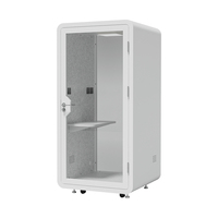 Cabine de bureau insonorisée et cabine téléphonique pour hôtel, entrepôt, usage extérieur - Design contemporain en tôle acoustique