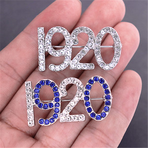 Metal Bling Strass Mulheres Grupo Sorority Desde 1920 Pin ZPB Membro Broche Jóias Personalizadas - Product Image 5