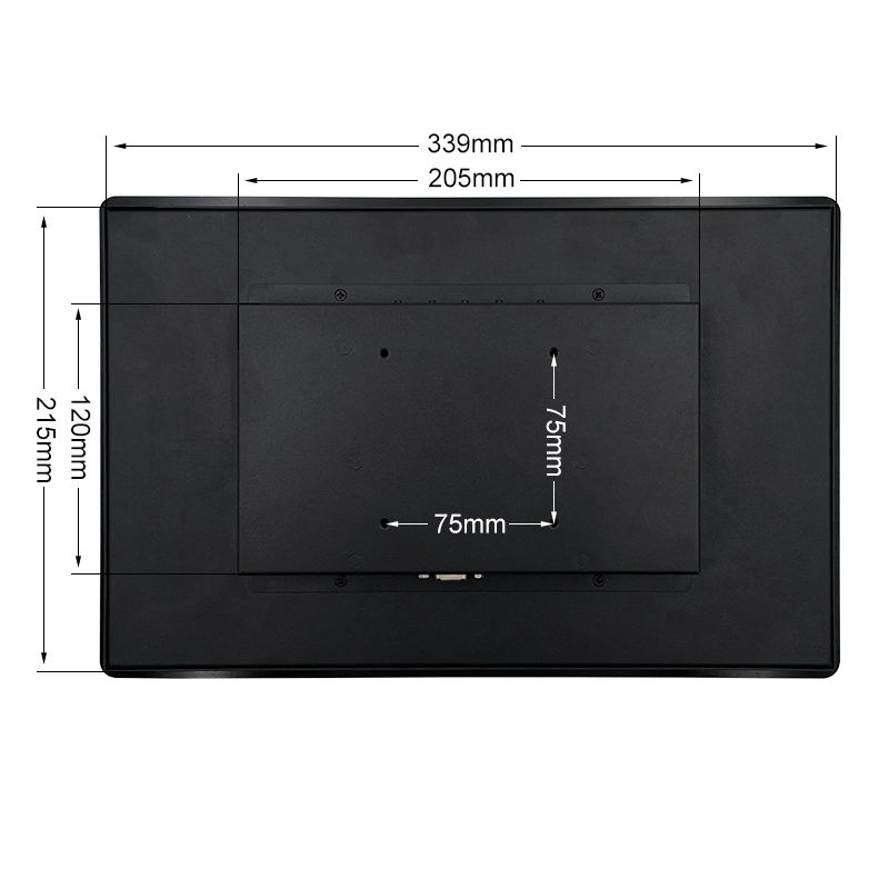 13.3 Inch HD Capacitive Touch Industrial Monitor IPS 1600*900/1920*1080 Multi Touch DVI TFT Embedded Pure Flat Monitor