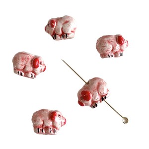 Cuentas de cerámica pintadas a mano serie peruana importada diseños de animales coloridos para pulsera DIY collar joyería abalorios de porcelana - Product Image 5