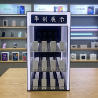 Support d'affichage pour cigarettes en acrylique LED, imprimé UV, publicité personnalisée, logo personnalisé, design moderne pour une visibilité en vitrine