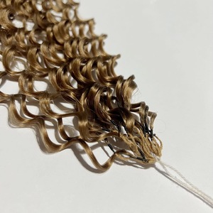 Extensions de cheveux humains de qualité supérieure, tressées au crochet, toutes textures, effet plume - Product Image 2