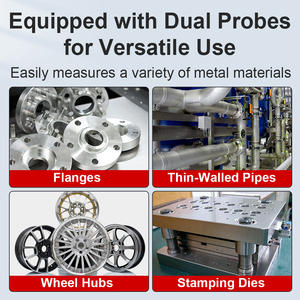 Testeur de dureté ultrasonique LS256 avec conversion multi-échelles HV HB HRC pour placage métallique, micro-indentation non destructive - Product Image 4